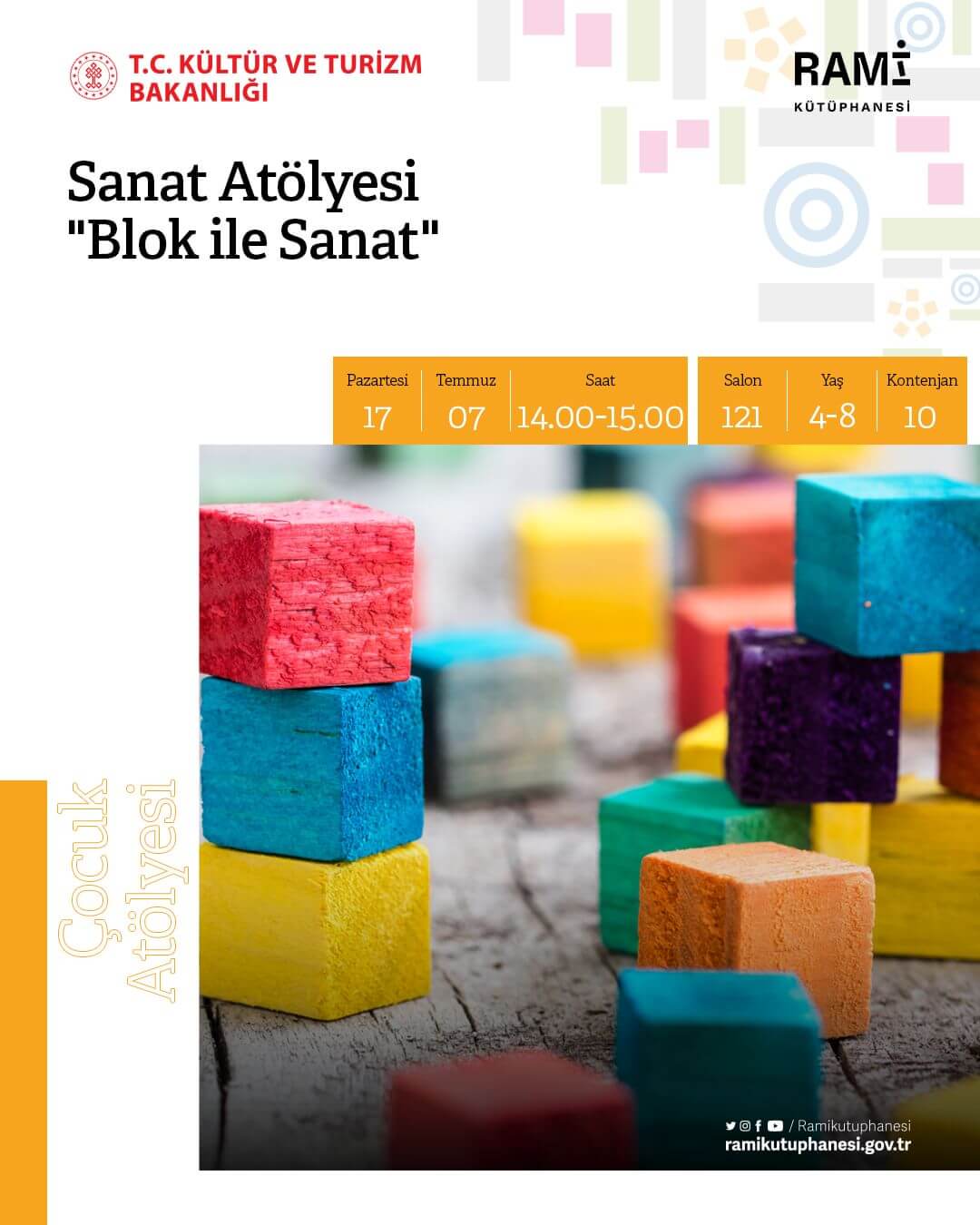 Rami Kütüphanesi - Sanat Atölyesi, Blok ile Sanat
